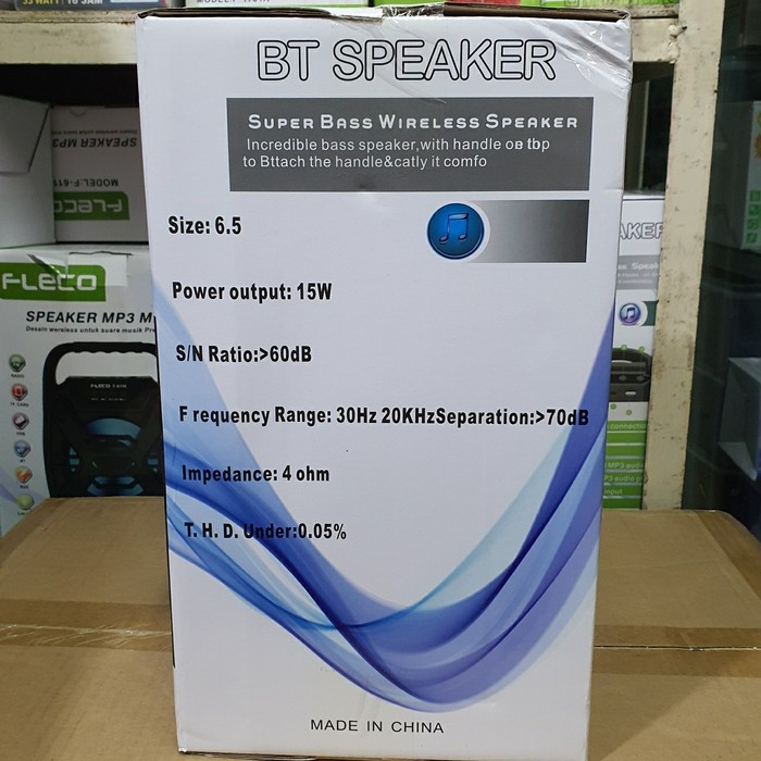 Speaker Bluetooth Fleco F-6603 + Bonus Mic