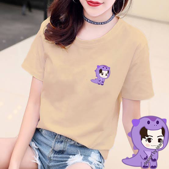 YOURSTYLE1119 - KAOS KARAKTER PURPLE REX DINO BAJU KAOS WANITA DISTRO UNISEX OVERSIZE JUMBO KEKINIAN