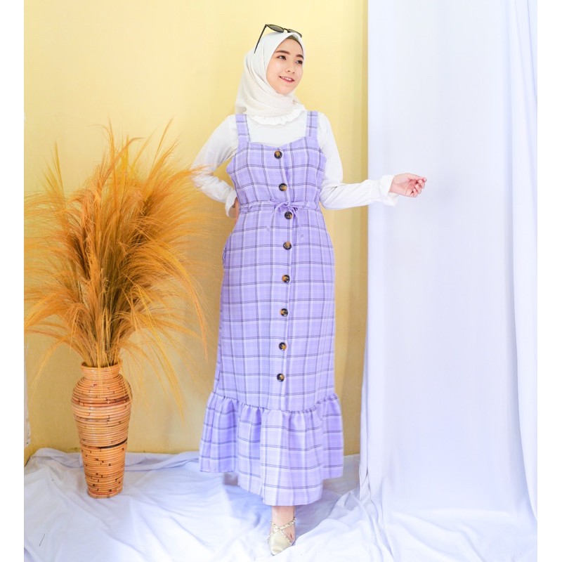 ZALINA OVERALL  DRESS  KATUN IMPORT Shopee  Indonesia