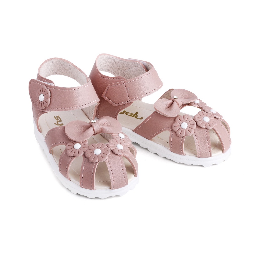 Sandal Anak Perempuan Aksesoris Bunga Salem Best Seller RLB