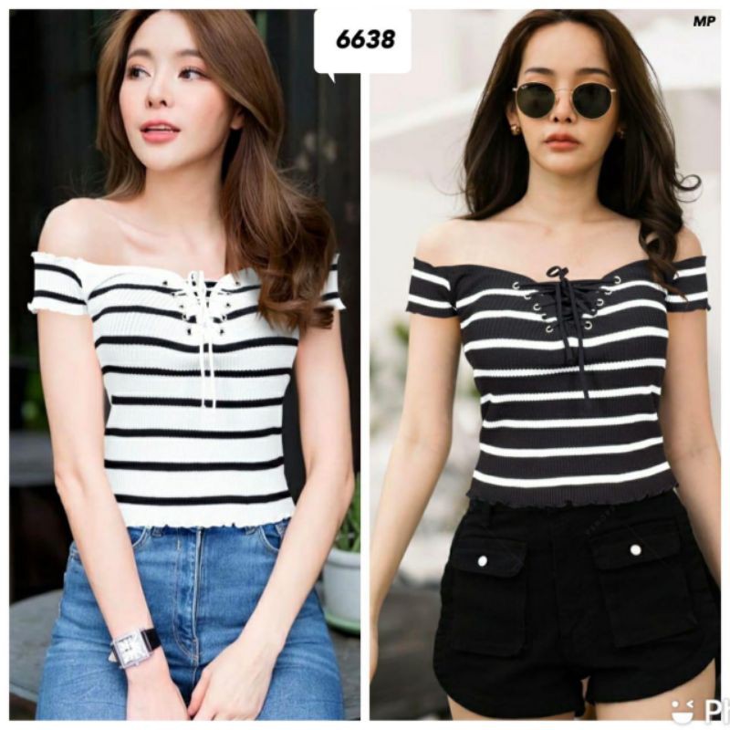 Atasan rajut import 6638-1