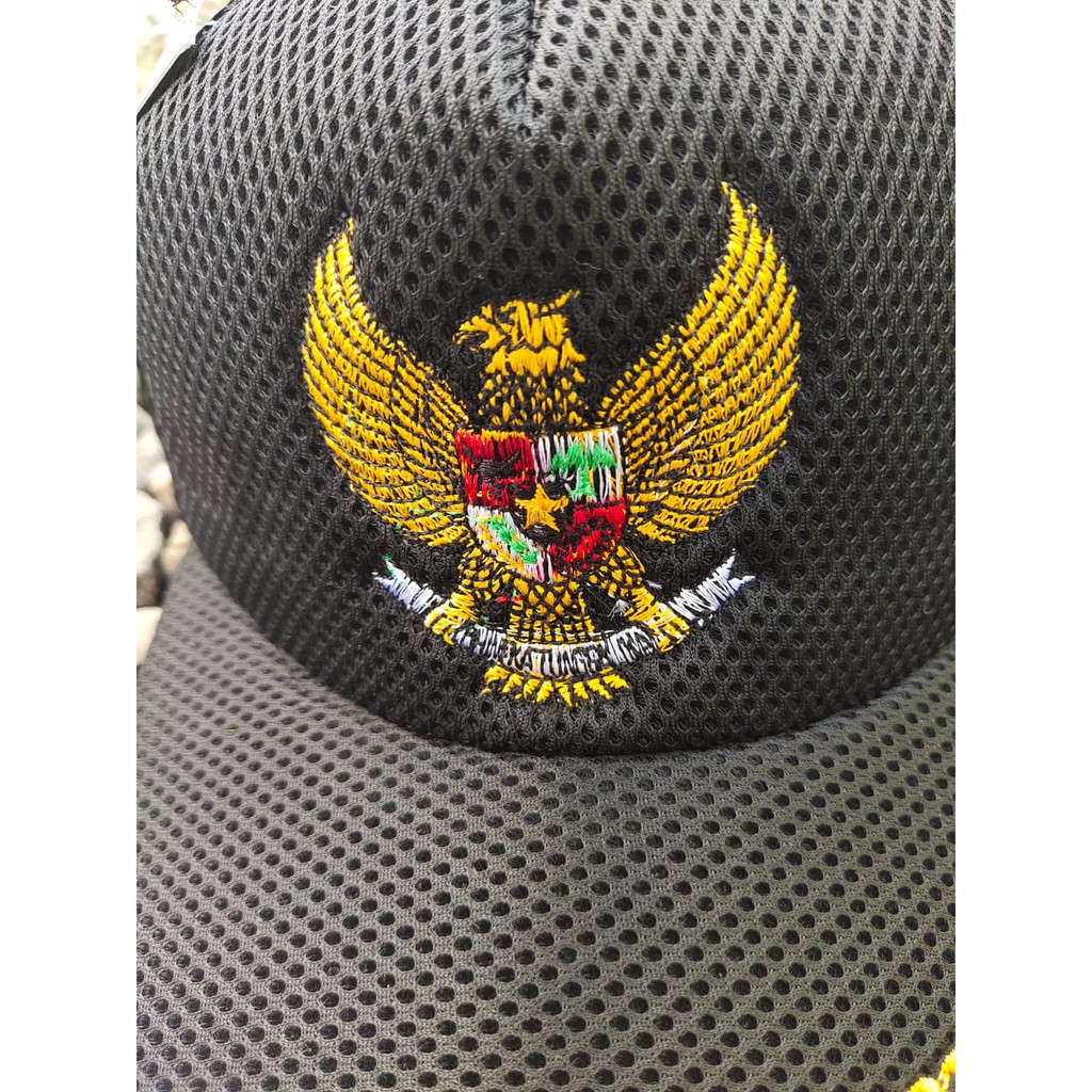 Topi tactical NKRI / Topi jaring double mess bordir dan polos / Topi Militer / Topi Dinas leng Murah