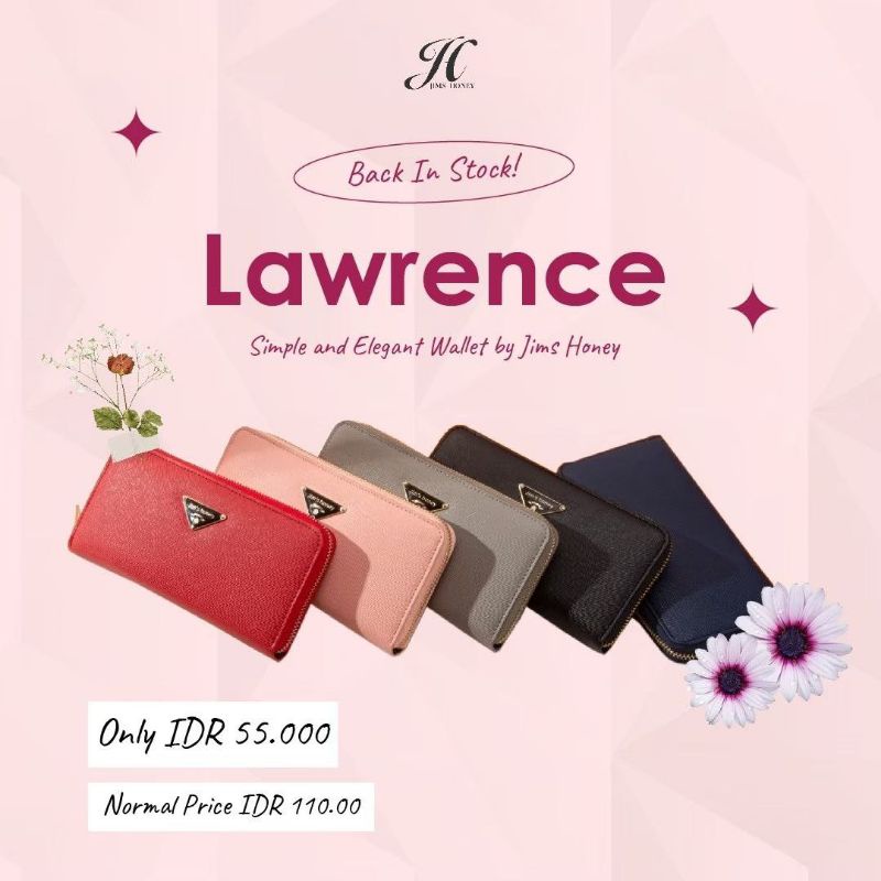 LAWRENCE WALLET JIMS HONEY ORIGINAL 100% Dompet Murah Dompet Panjang