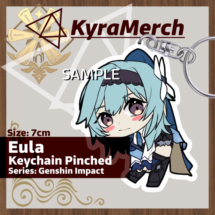 Keychain Pinched Genshin Impact Eula
 | KyraMerch Anime Fanmerch Dealer