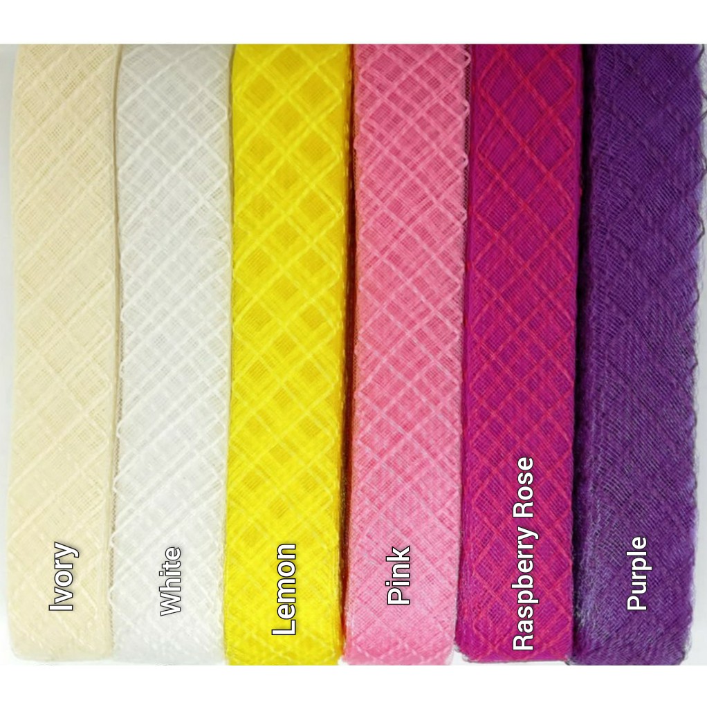 HORSEHAIR MOTIF | HARDNET | PITA YURE LEMAS | YURE MOTIF JUAL PER YARD (4 - 4.5 CM)