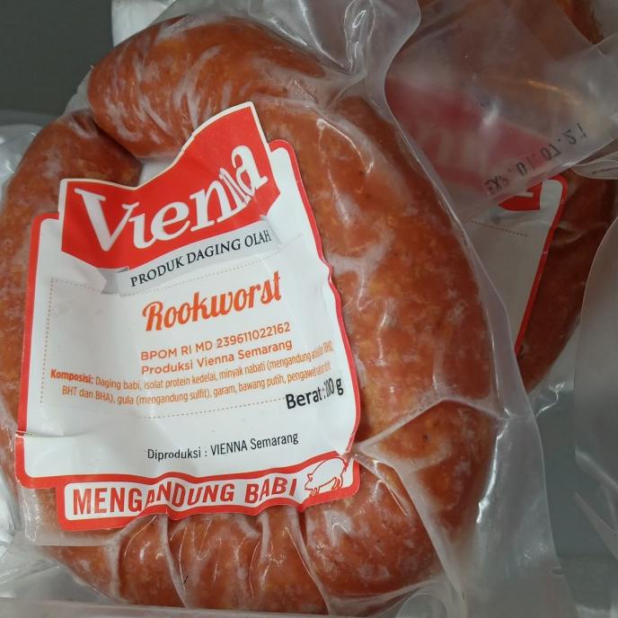 

><><><] VIENNA PORK ROOKWORST 200 gr sosis babi
