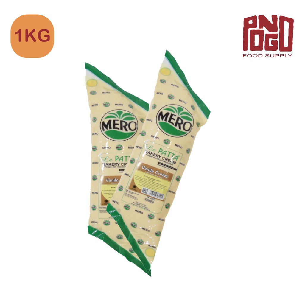 

MERO LEPATTA BAKERY VANILA CREAM 1KG SELAI VANILA CREAM