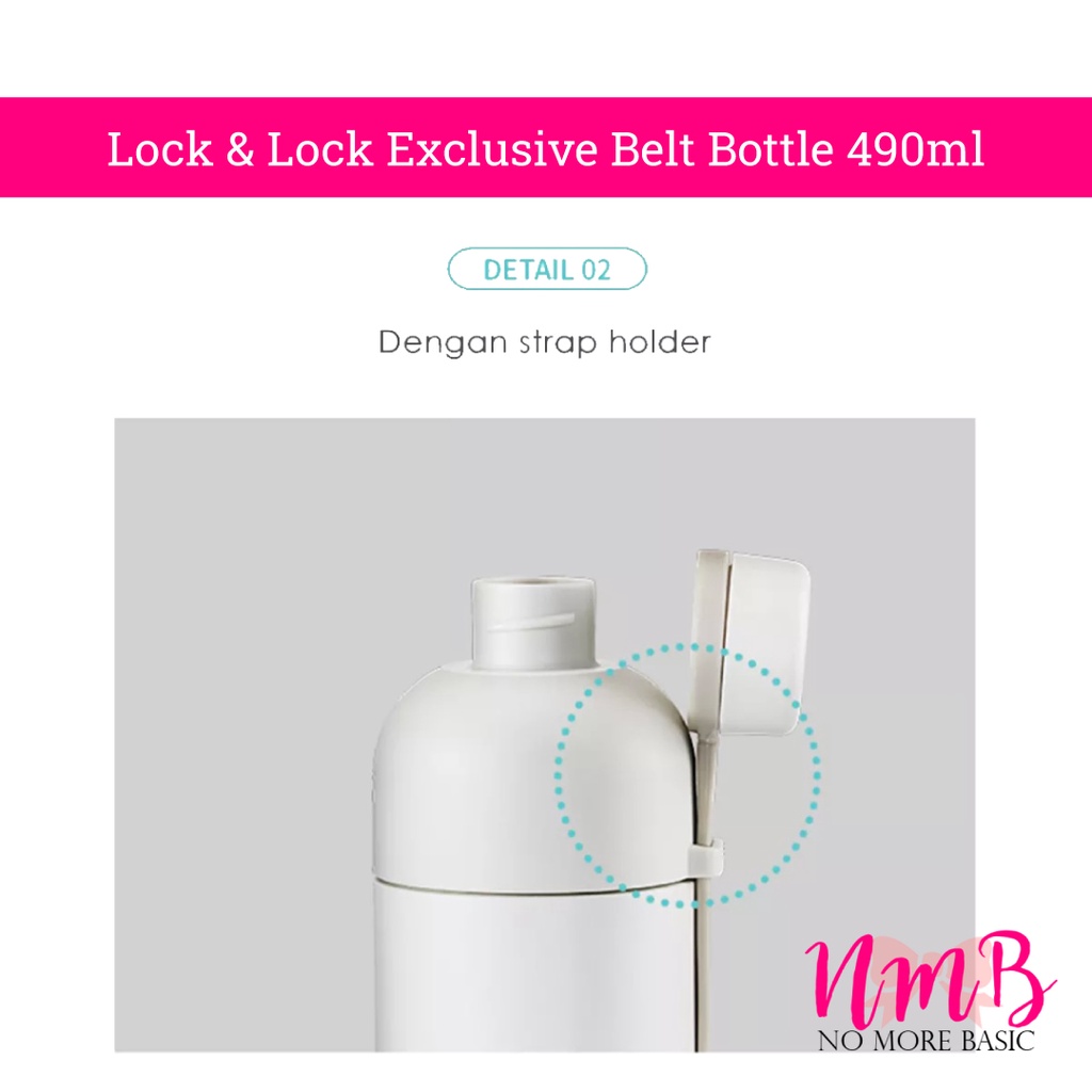 Lock &amp; Lock Exclusive Belt Bottle 490ml Tumbler Lock n Lock Termos dan Botol Minum Sport