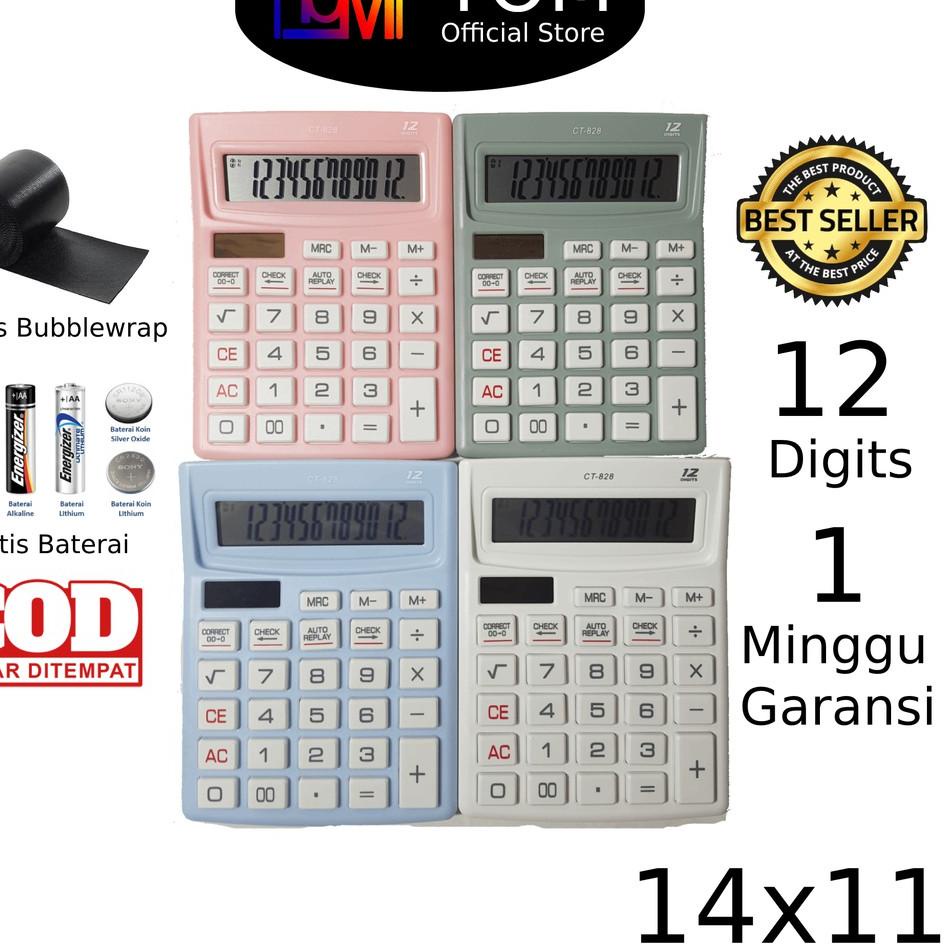 

Terjangkau - Kalkulator CT 805 - 12 Digit - Check Calculator Dagang / Kalkulator Meja Kasir Kantor GROSIR ~
