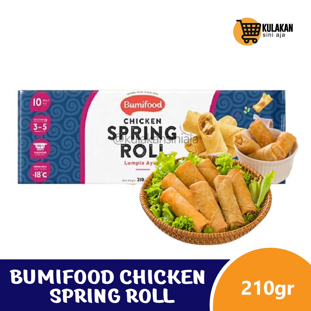 

Bumifood Chicken Spring Roll ( Lumpia Ayam ) 210 Gram