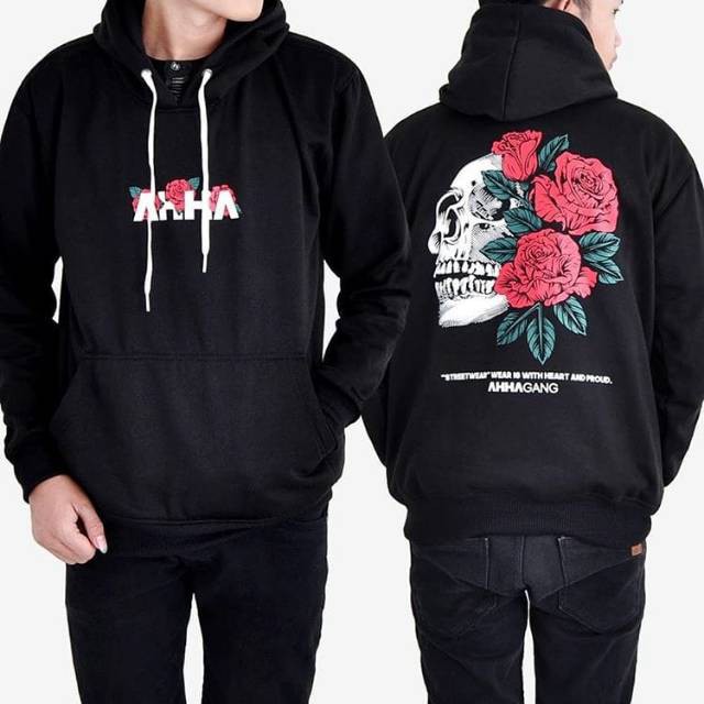 ahha hoodie rose