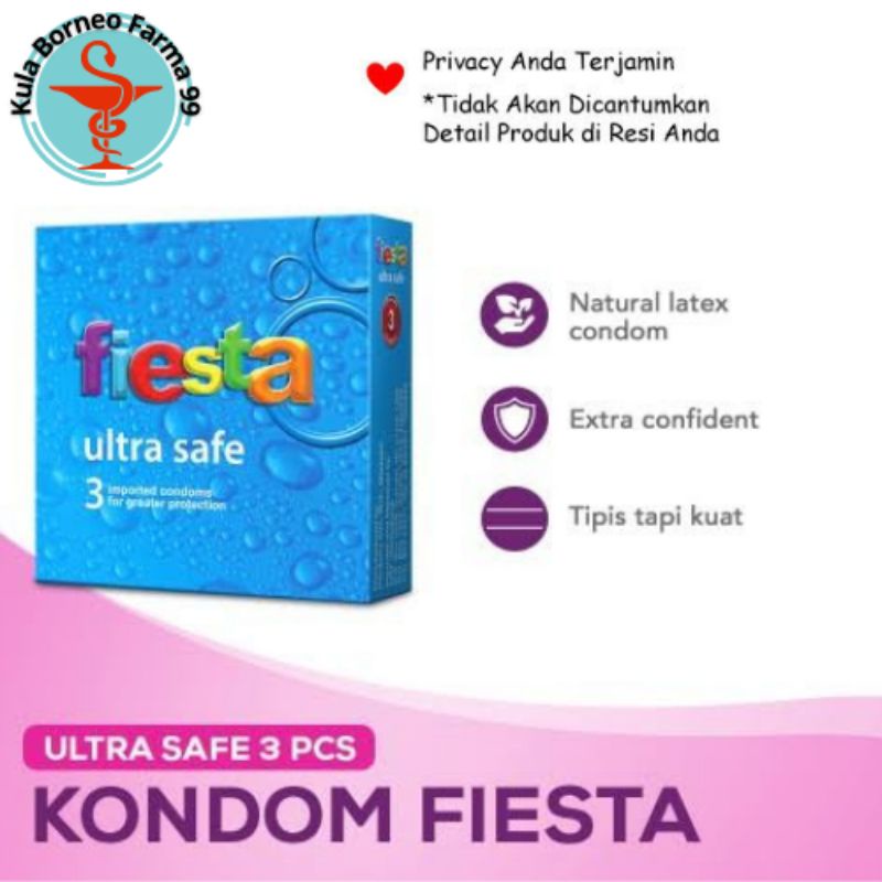 Kondom Fiesta Ultra Safe isi 3 sachet