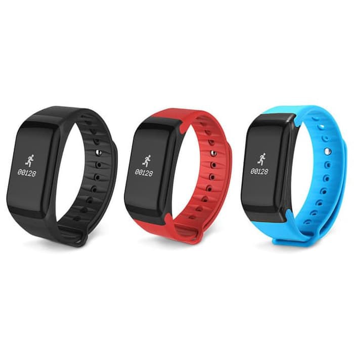 Promo Cognos F1 Smartband Heart Rate Blood Pressure Smart Watch Band - Hitam terbatas