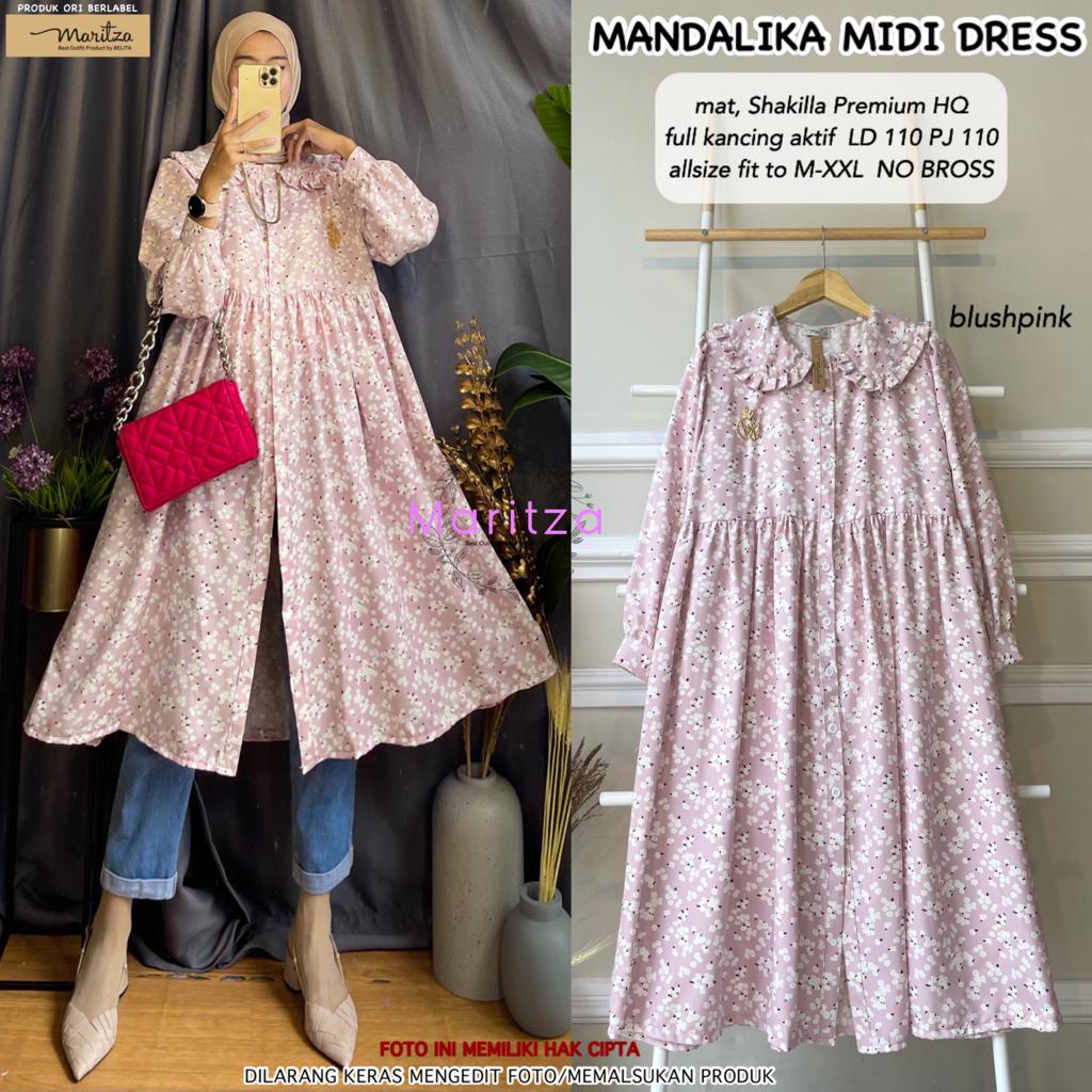 Mandalika Midi Dress/Baju Muslim/Tunik/Baju Wanita