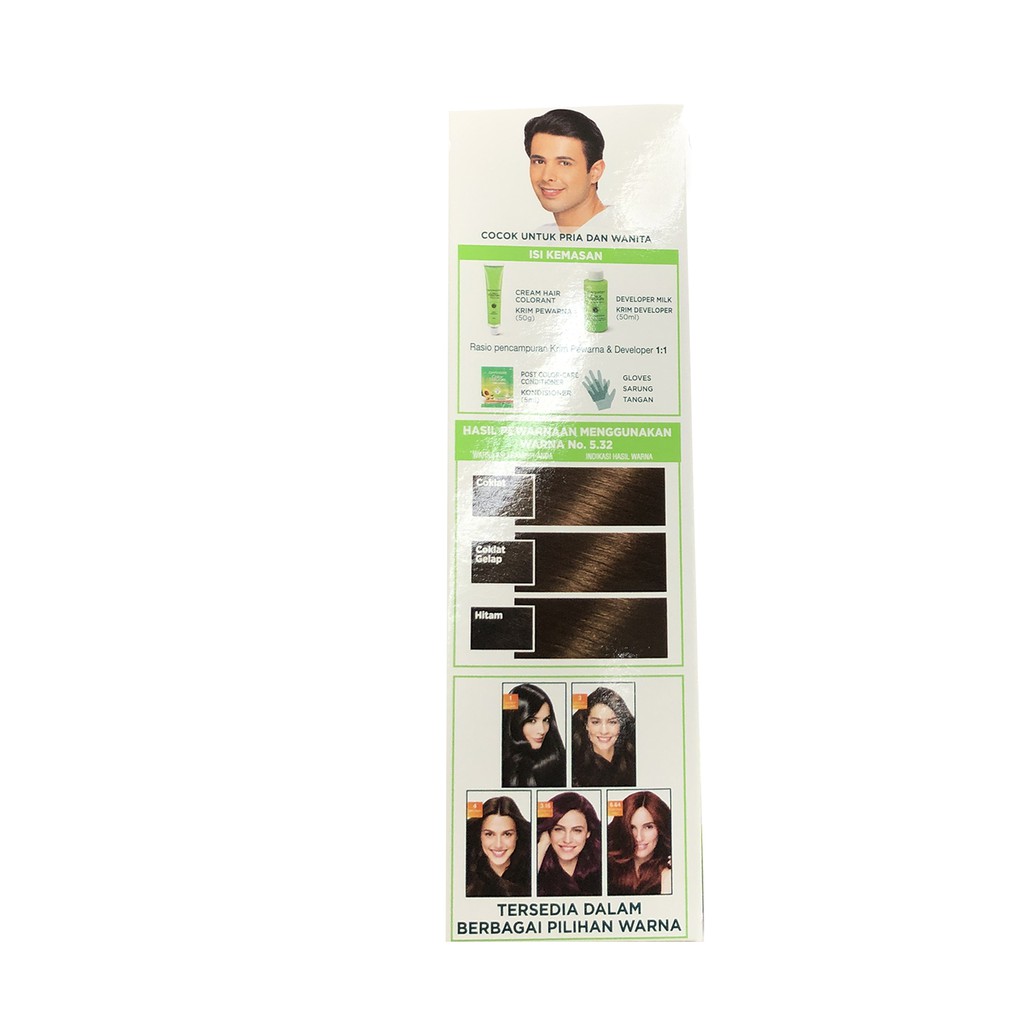 Garnier Color 5.32 Naturals Crime Riche Caramel Brown Cat Rambut Coklat Karamel