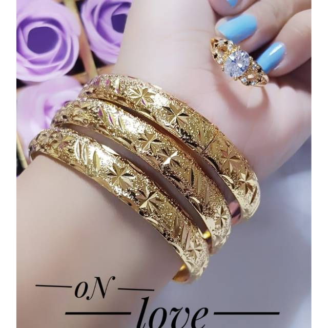 Gelang keroncong plus cincin