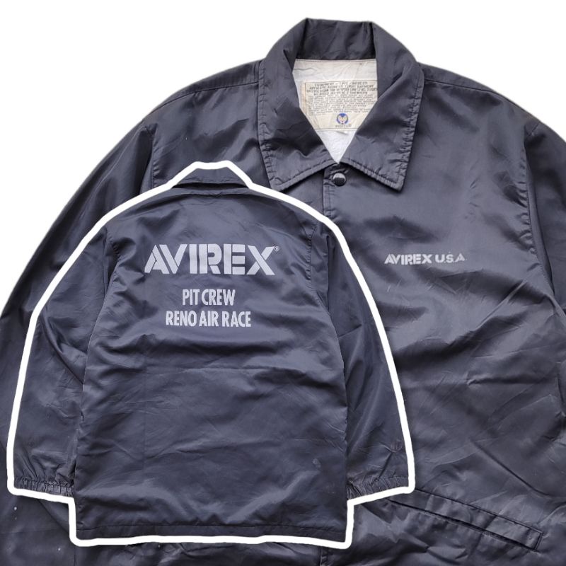 Avirex USA Pit Crew Flight Jacket Vintage Coach Jacket