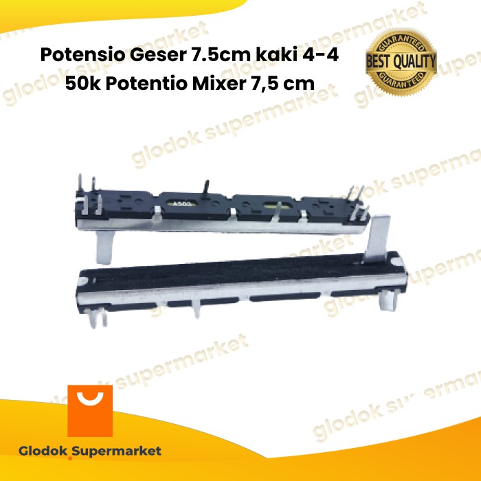 Potensio Geser 7.5cm kaki 4-4 50k Potentio Mixer 7,5 cm