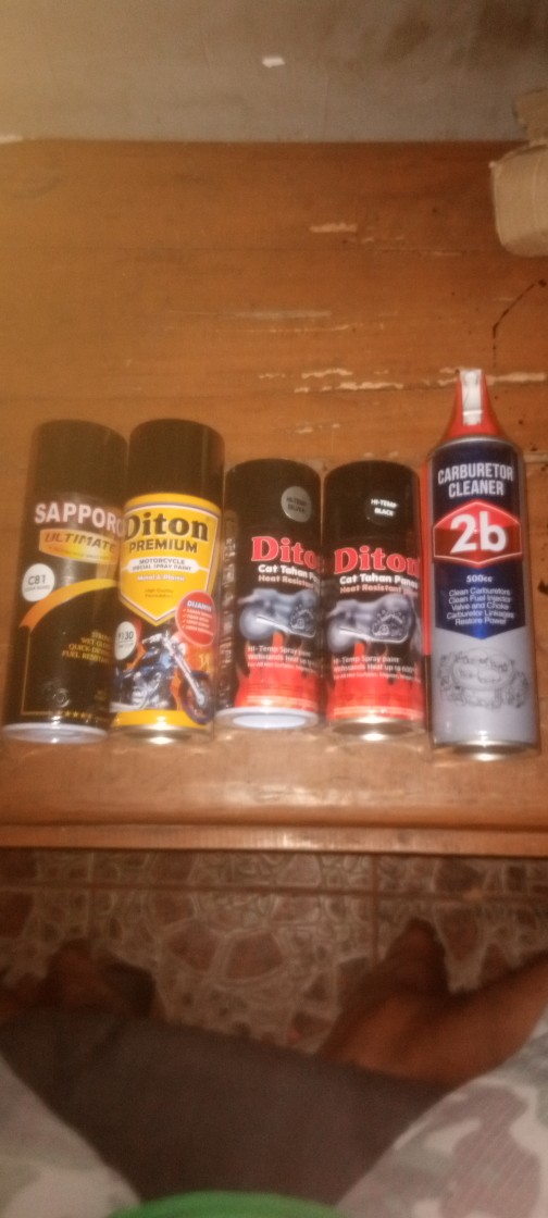 Hi Temp Silver Perak Diton Tahan Panas Cat Pylox Pilox Semprot 300 Cc