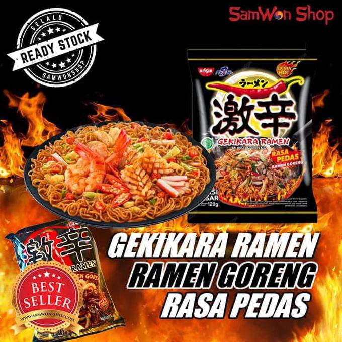 

Gekikara Ramen Extra Pedas Goreng Porsi Jumbo - 120 gram