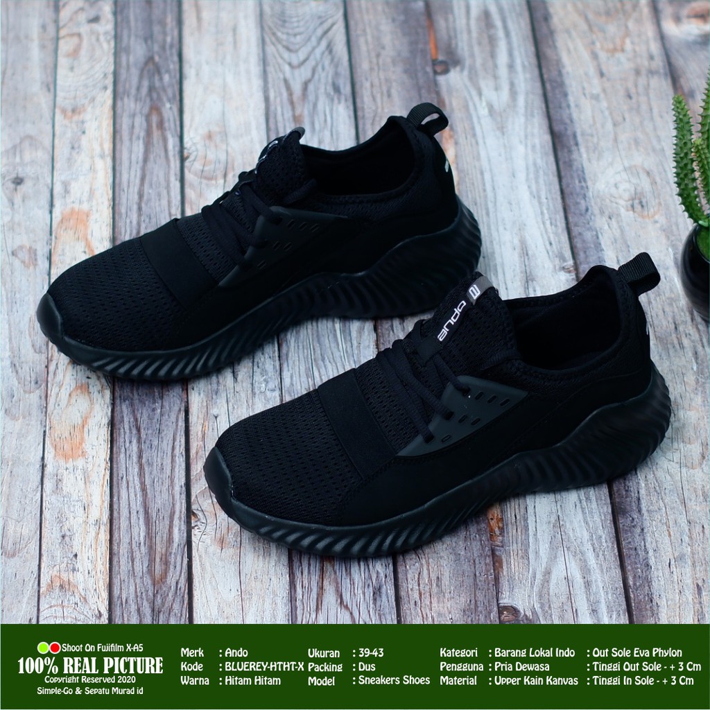  SEPATU  PRIA  RUNNING ANDO  BLUEREY 39 43 Shopee Indonesia