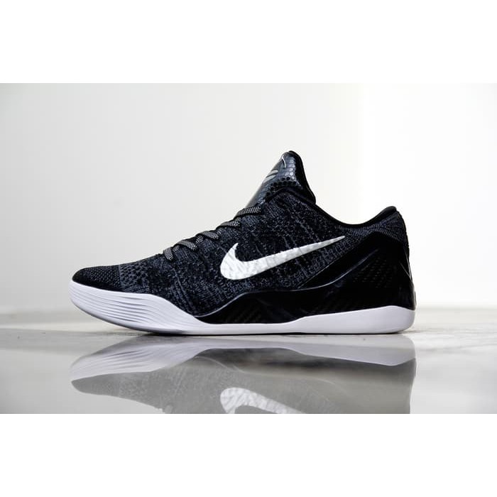Sepatu Basket Nike Kobe 9 Elite Low Black White