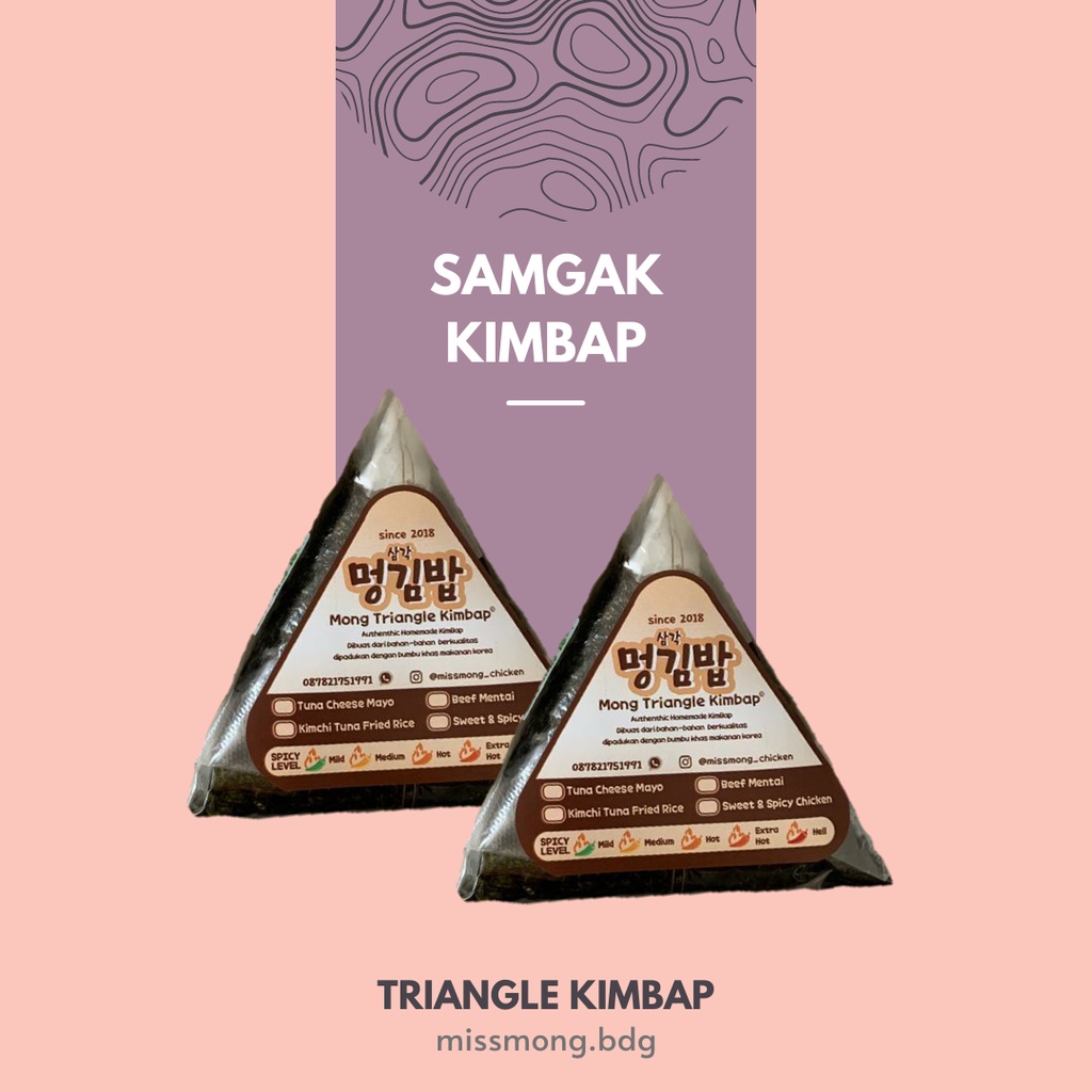 Jual BANDUNG AREA ONLY!! MISSMONG SAMGAK KIMBAP/ TRIANGLE KIMBAP