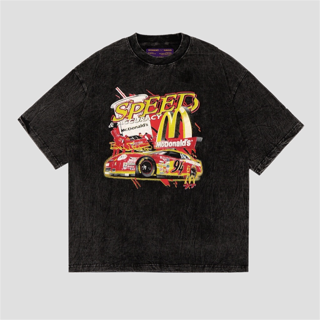 Ready Stock - Tshirt Oversize Wash Nascar X MCD