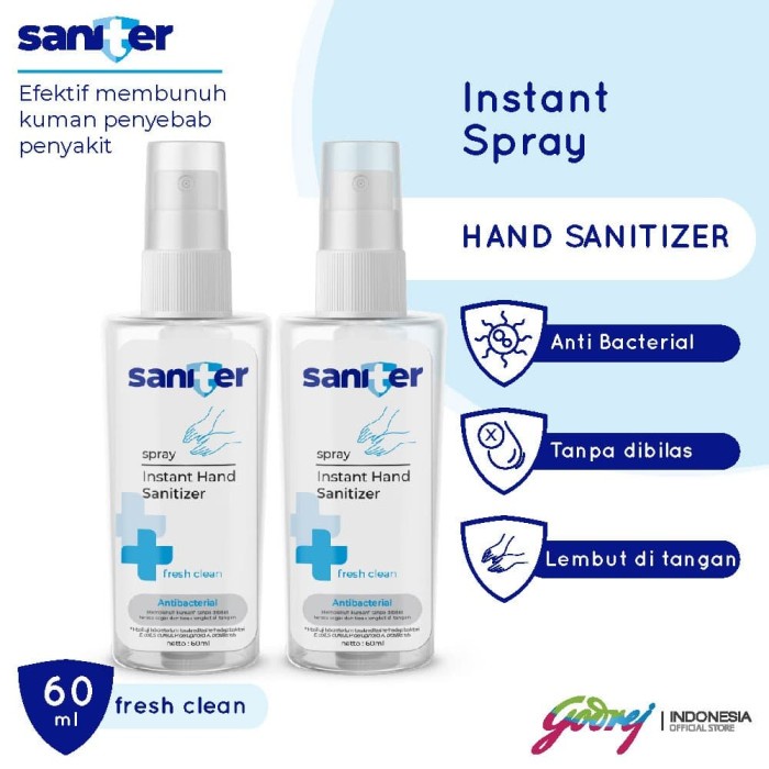 Saniter Hand Sanitizer Spray 60ml original