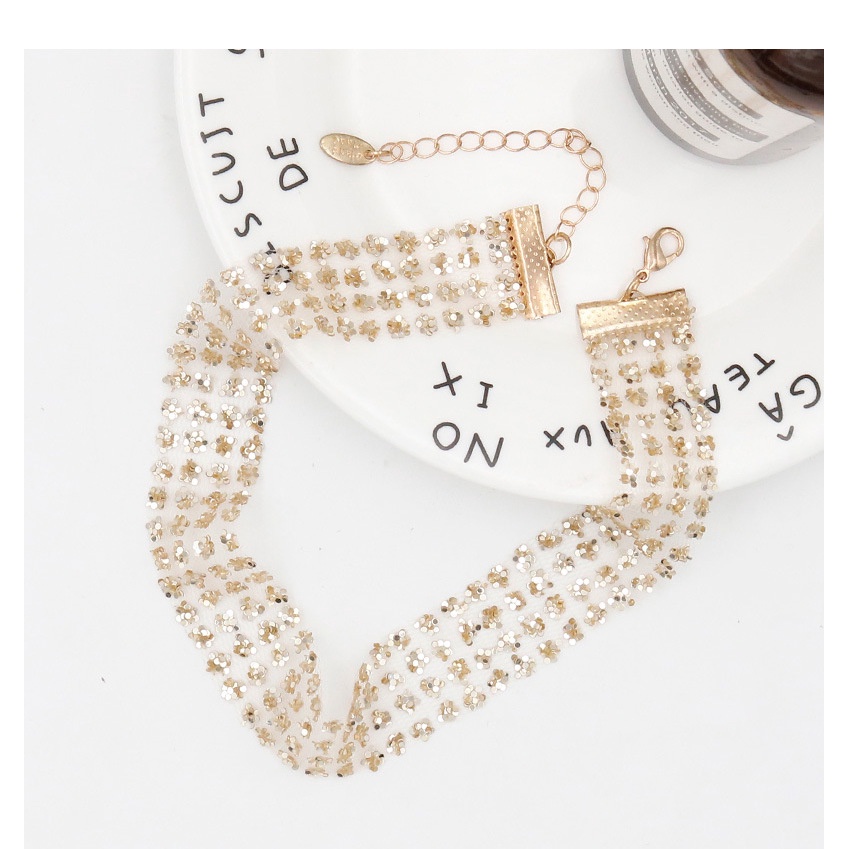 Kalung Choker Sequin Gaya Korea Untuk Wanita