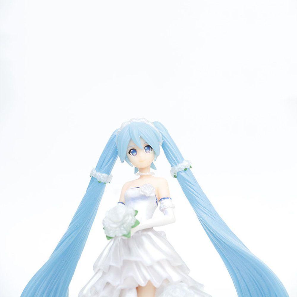 AUGUSTINA Miku Hatsune Action Figure Model Koleksi Anime PVC Baju Pengantin Miniatur