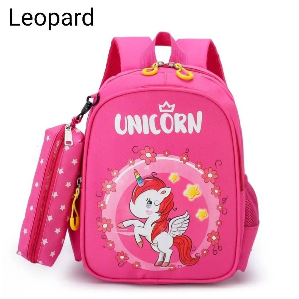 NIQABIS Tas Ransel Anak Perempuan Karakter Unicorn Tas Sekolah Anak PG PAUD TK SD Tas Anak Cewek