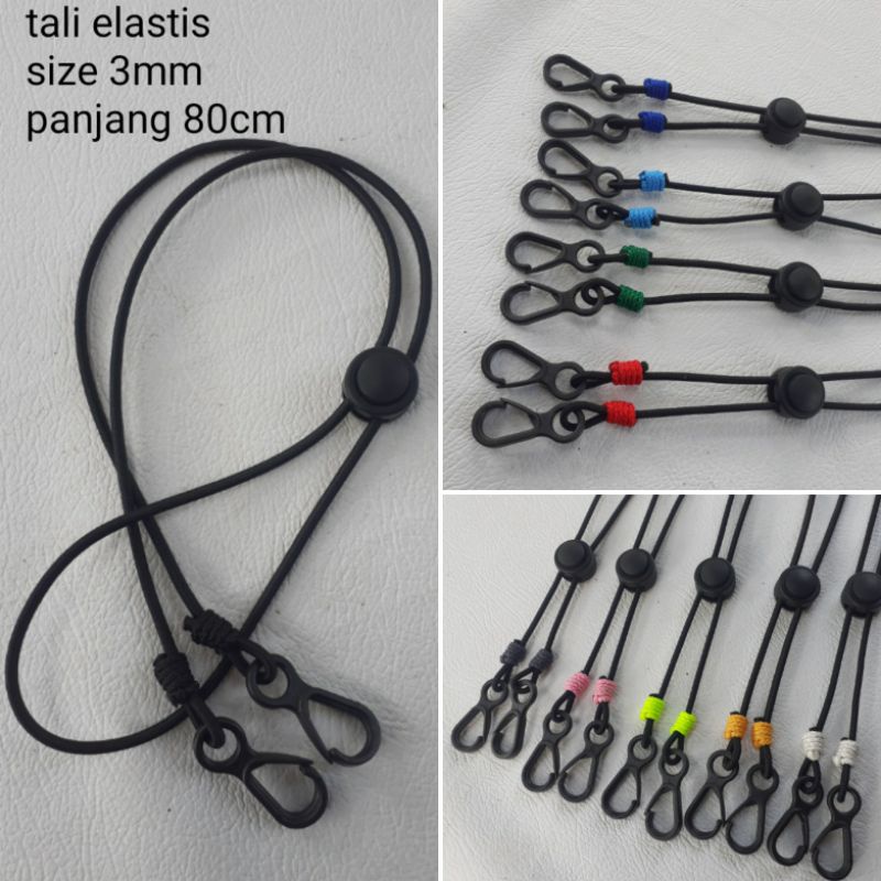 Kalung Strap Masker Tali Masker Kalung Mask Chain Tali Elastis polos tali prusik polos