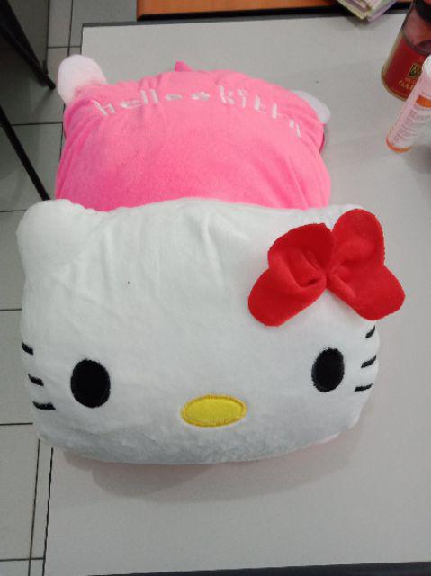 Boneka Bantal Selimut (3 In 1) / Bonmut Karakter (model Quilt Cotton) Totoro Hellokitty And Friends