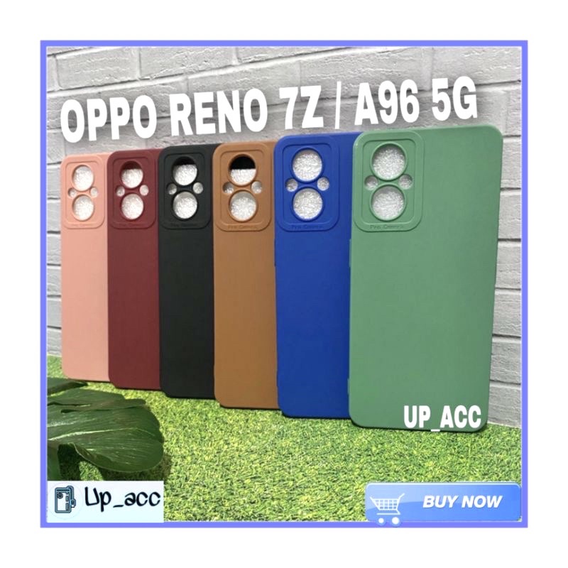 OPPO RENO 7 7Z 5G A96 Case Pro Candy Macaron Warna Tpu Lens Protector Kamera Case Makaron Premium Soft Case Full Cover