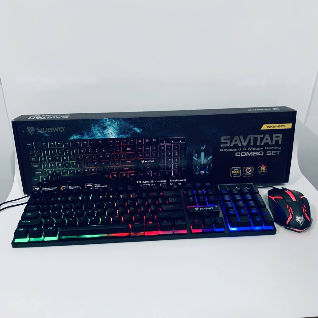 Paket Gaming Keyboard &amp; mouse Nubwo NKM 623 Savitar Anti Ghosting