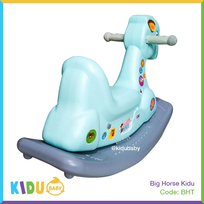 Mainan Kuda Jungkit Anak Big Horse Musik Kidu by Kidu Baby