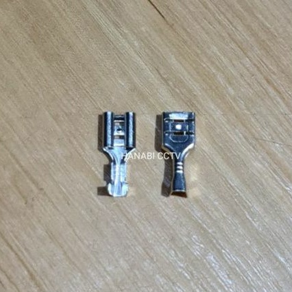 Skun Silver PCB Gepeng Terminal 6.3 Female Male Karet