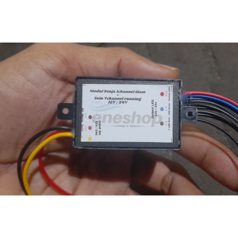 Modul kolong senja sein running 7channel 12v 24v