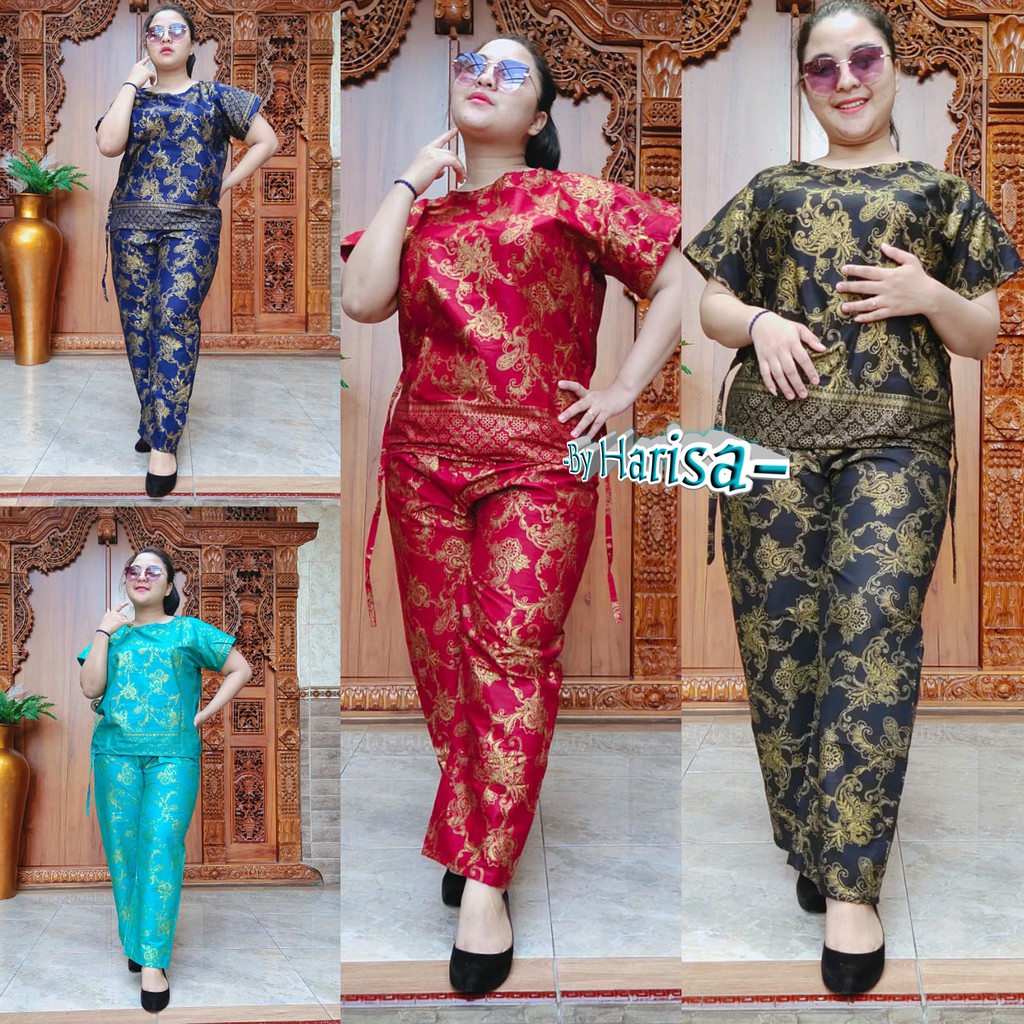 Babydoll Jumbo Flower Panjang XXL Katun Premium 02