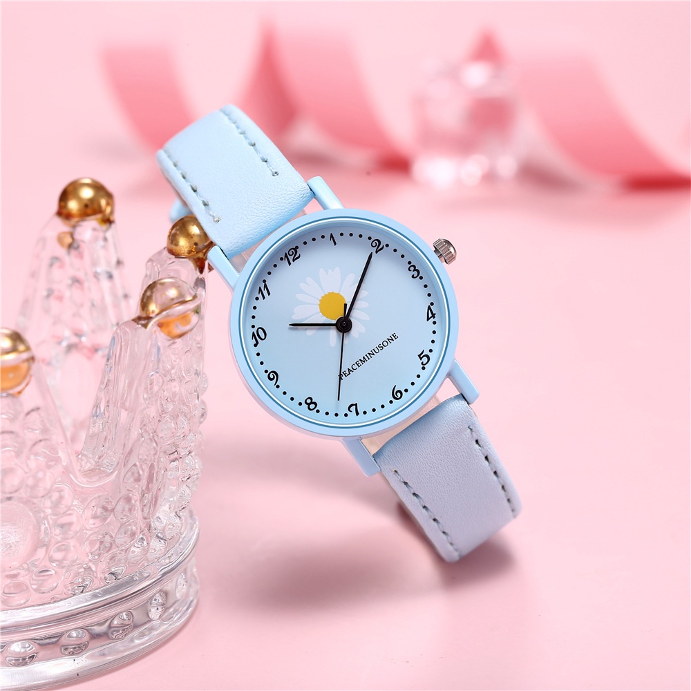 Watchyou Jam Tangan Wanita A0046 Ins Style Literary Fashion Student Daisy Watches