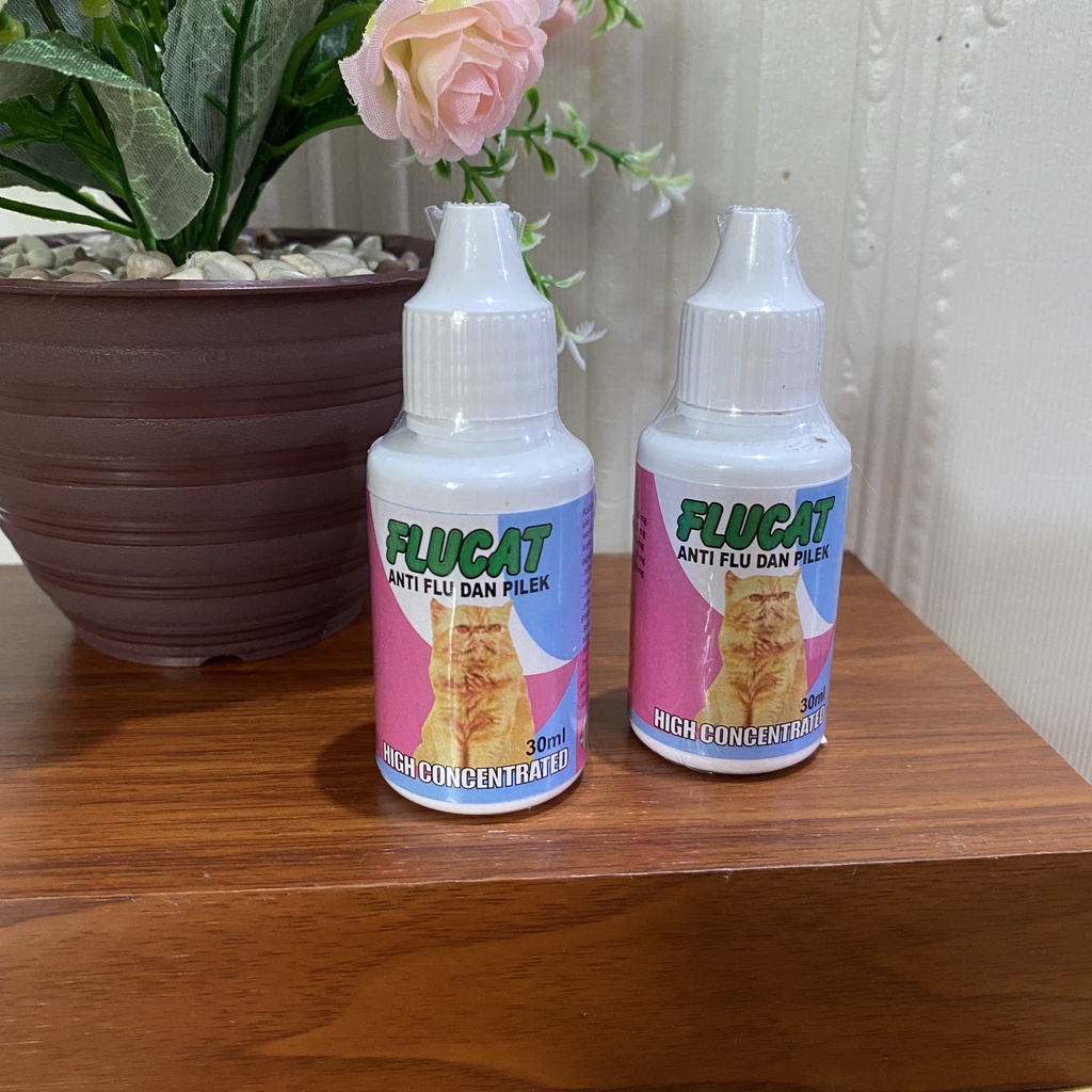 FLUCAT Obat Anti Flu Demam dan Batuk Kucing Hewan Peliharaan 30ml