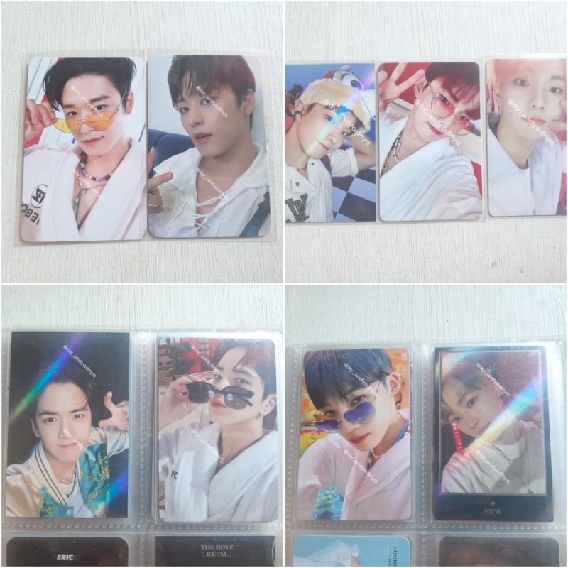 the boyz juyeon, q, younghoon, new (wd2, eline1, ms holo, tc real)