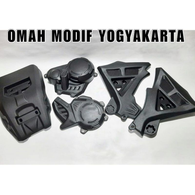 Cover Mesin set WR 155 Pelindung Sasis Blok Mesin Bawah Kolong tutup WR 155 R Full set Yamaha WR 155