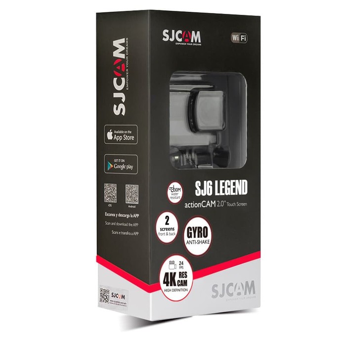 SJCAM SJ6 Legend 4K 16MP Action Kamera 3 Way Super 16GB