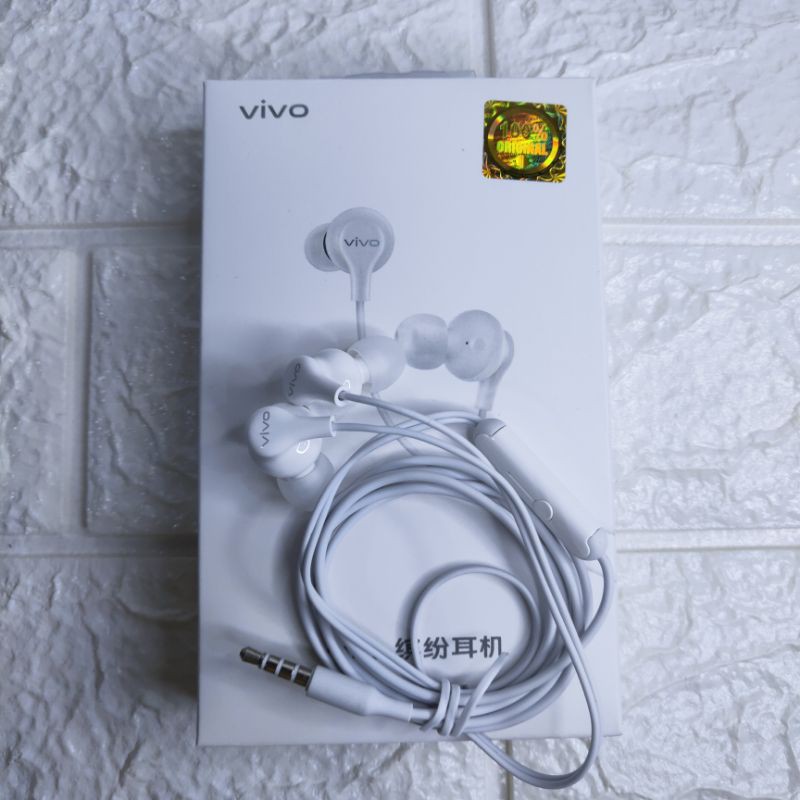 [New] Headset Vivo Original 100% Jack 3.5mm