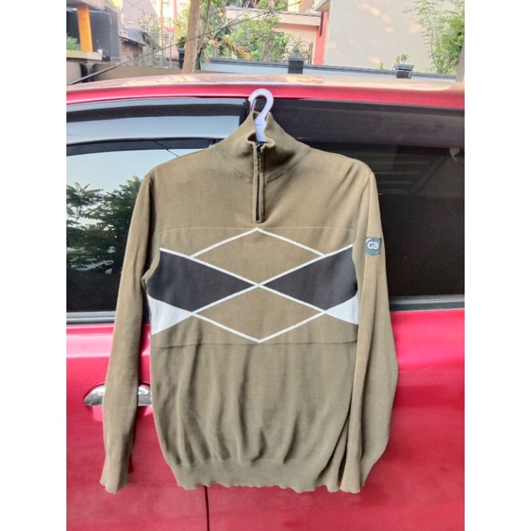 halfzip ginghambox