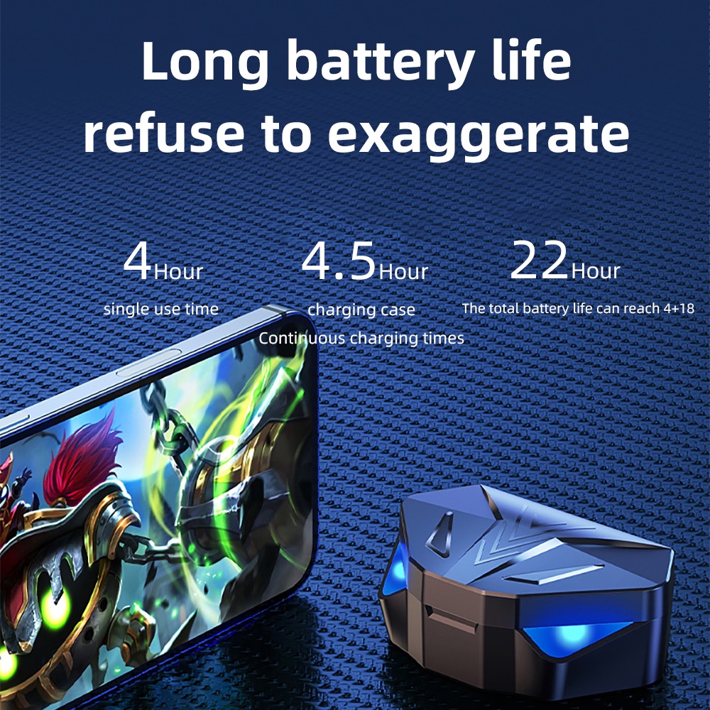 Handsfree Headset Earphone Bluetooth TWS Gaming apro Earbuds Bluetooth V 5.0 Earphone No Delay Tws Pubg Mobile Legend Pokemon Unite it-1