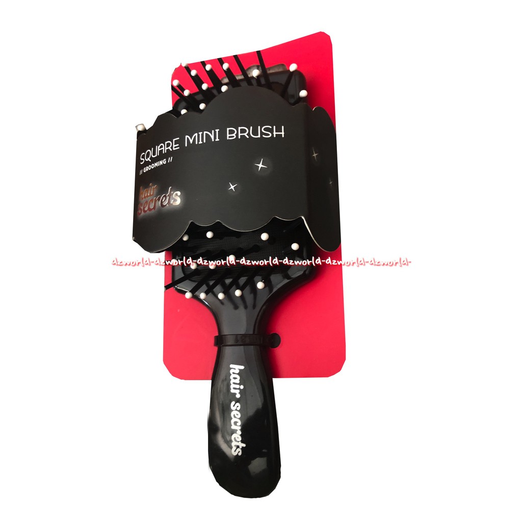 Hair Secrets Square Mini Brush Sisir Mini Untuk Travelling