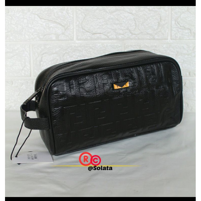 pouchbag import fendi / handbag kulit asli pria wanita / tas tangan